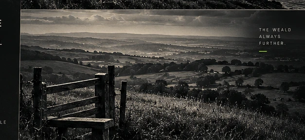 Rolling Sussex Weald landscape